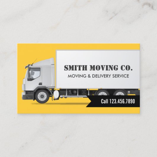 Professioneel transport en opslag visitekaartje (Voorkant)