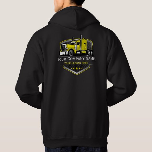 professioneel transportbedrijf hoodie (Achterkant)