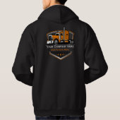 professioneel transportbedrijf hoodie (Achterkant)