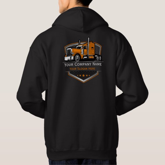professioneel transportbedrijf hoodie (Achterkant)
