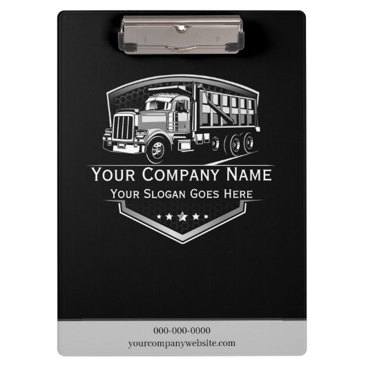 professioneel transportbedrijf klembord (Voorkant)