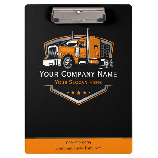 professioneel transportbedrijf klembord (Voorkant)