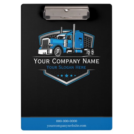 professioneel transportbedrijf klembord (Voorkant)