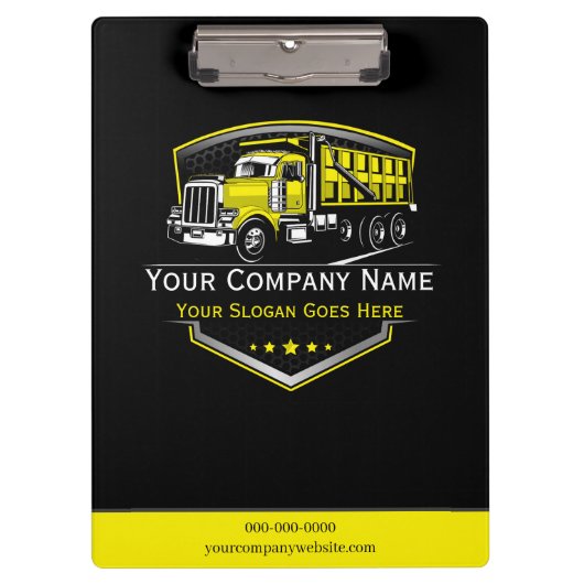 professioneel transportbedrijf klembord (Voorkant)