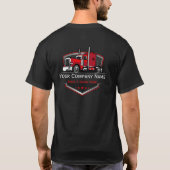 professioneel transportbedrijf t-shirt (Achterkant)