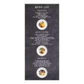 Professioneel trendy krijtbord menu & foto's voor  (Voorkant)