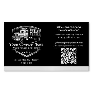 Professioneel Trucking Laadbedrijf QR Code Magnetisch Visitekaartje