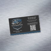 Professioneel Trucking Laadbedrijf QR Code Magnetisch Visitekaartje (Voorbeeld)