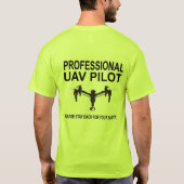 Professioneel UAV Pilot-Shirt T-shirt (Achterkant)