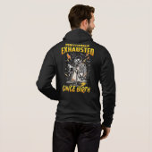 Professioneel uitgeput sinds de geboorte hoodie (Achterkant volledig)