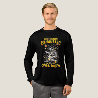 Professioneel uitgeput sinds de geboorte Tri-Blend shirt