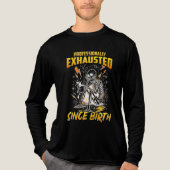 Professioneel uitgeput sinds de geboorte Tri-Blend shirt (Voorkant volledig)