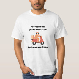 Professioneel uitstelkostuum in behandeling t-shirt