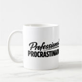 Professioneel Uitsteller Grappige Humor Koffiemok (Links)