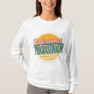 Professioneel Uitsteller Retro T-shirt – Grappig