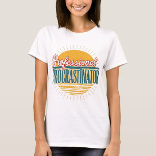 Professioneel Uitsteller Retro T-shirt – Grappig