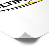 Professioneel Ultimate Frisbee Disc Golf Speler  Poster (Hoek)