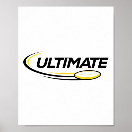 Professioneel Ultimate Frisbee Disc Golf Speler  Poster (Voorkant)