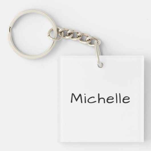 Professioneel Uniek Casual Handgeschrift Sleutelhanger (voorkant)