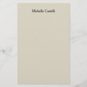 Professioneel Uniek Klassiek Eenvoudig Briefpapier (Voorkant)