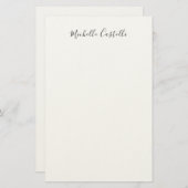 Professioneel Uniek Klassiek Eenvoudig Handgeschri Briefpapier (Voorkant / Achterkant)