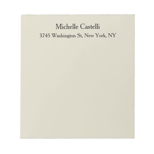 Professioneel Uniek Klassiek Eenvoudig Notitieblok (Voorkant)