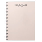 Professioneel Uniek Klassiek Eenvoudig Notitieboek (Voorkant)