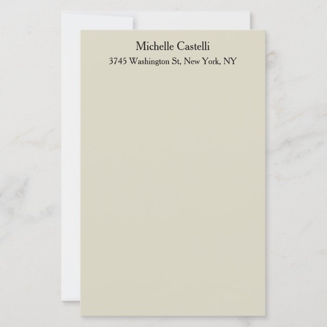 Professioneel Uniek Klassiek Eenvoudig Papierblad (Voorkant)