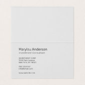 Professioneel - UNISEX Visitekaartje (Binnenkant ongevouwen)