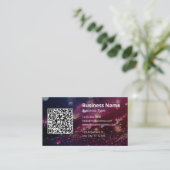 Professioneel Uw Logo Hier Scanbare QR Code Visitekaartje (Staand voorkant)