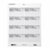 Professioneel uw Logo in zwart-wit Etiket (Full Sheet)