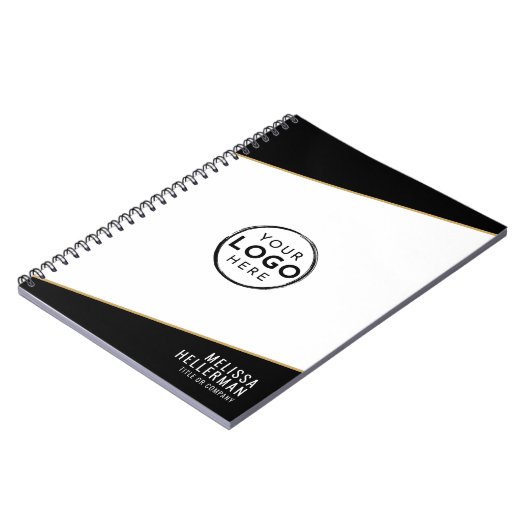 Professioneel Uw Logo Notitieboek (Linkerzijde)