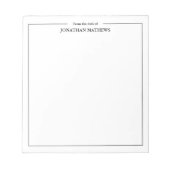 Professioneel van het bureau van de Vierkante Gren Notitieblok (Voorkant)