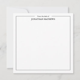 Professioneel van het bureau van de Vierkante Gren Notitiekaartje