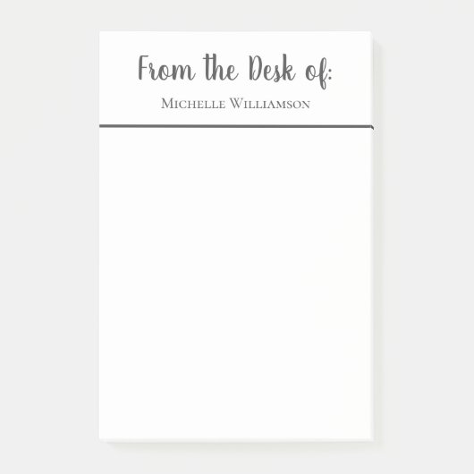Professioneel Van het Bureau van Gepersonaliseerd Post-it® Notes (Voorkant)