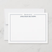 Professioneel Vanaf het bureau van Square Border B Notitiekaartje (Voorkant)