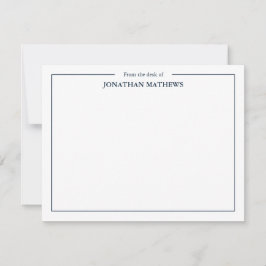 Professioneel Vanaf het bureau van Square Border B Notitiekaartje