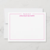 Professioneel Vanaf het bureau van Square Border P Notitiekaartje (Voorkant)