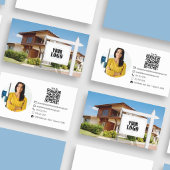 Professioneel vastgoed foto QR-code Visitekaartje