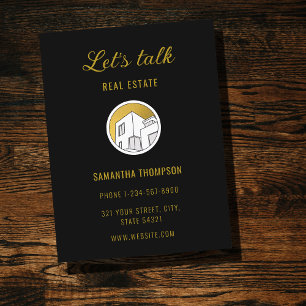 Professioneel Vastgoed Marketing Logo Briefkaart