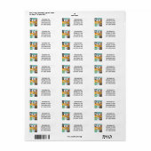 Professioneel vastgoedmakelaar etiket (Full Sheet)