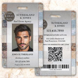 Professioneel Vastgoedmakelaar Foto ID Badge