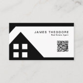 Professioneel Vastgoedmakelaars RQ Code Visitekaartje (Voorkant)