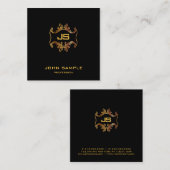 Professioneel Verfijnd Luxe Zijde Plein Vierkante Visitekaartje (Voorkant / Achterkant)