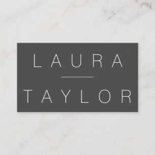 Professioneel verfijnde grijs visitekaartje
