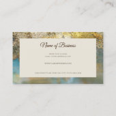 Professioneel verguld gouden folie Elegant Script Visitekaartje (Achterkant)