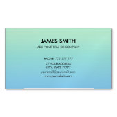 Professioneel  verloop Bleek blauw Magnetisch Visitekaartje (Voorkant)