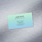 Professioneel  verloop Bleek blauw Magnetisch Visitekaartje (Voorbeeld)