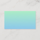 Professioneel  verloop Bleek blauw Visitekaartje (Achterkant)