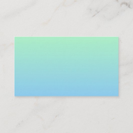 Professioneel  verloop Bleek blauw Visitekaartje (Achterkant)